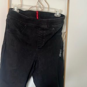 SPANX vintage distressed ankle skinny jeans